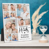 Voor altijd in onze harten 10 Foto Collage Memoria Fotoplaat (Zijkant)