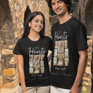 Voor altijd in onze harten 8 foto collage herden t-shirt
