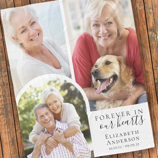 Voor altijd in onze harten Arch Sympathie Fleece Deken