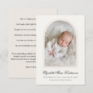 Voor altijd in onze harten Baby-herdenkingsfotokaa
