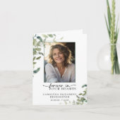 Voor altijd in onze harten begrafenis gebed Kaart (Voorkant)