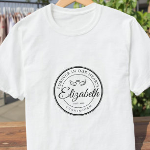 Voor altijd in onze harten Begrafenis Gedenkteken  T-shirt