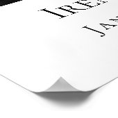 Voor altijd in onze harten begrafenisfoto poster (Hoek)