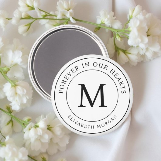 Voor altijd in onze harten Begrafenismonument Mode Magneet