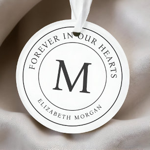 Voor altijd in onze harten Begrafenismonument Mode Ornament