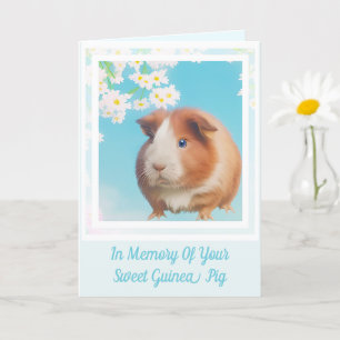 Voor altijd in onze harten: Cavia sympathiekaart  Kaart