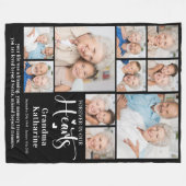 Voor altijd in onze harten Custom 10 Afbeeldingen  Fleece Deken (Voorkant (Horizontaal))