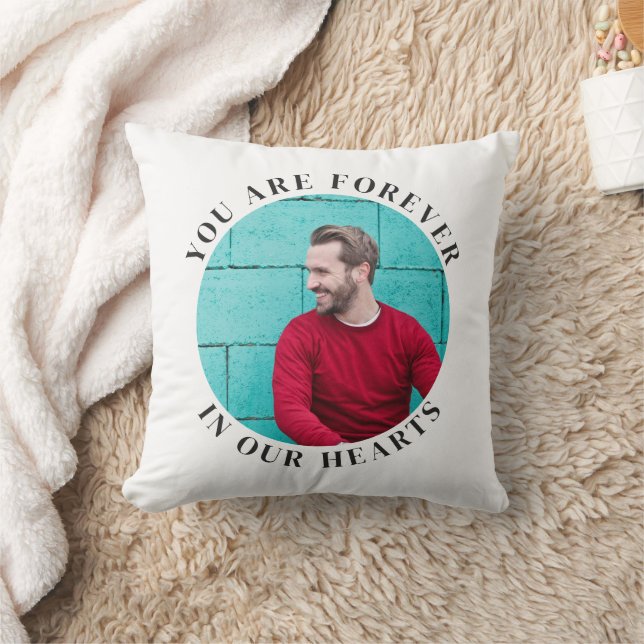 Voor altijd in onze harten eenvoudige ronde aanden kussen (Deken)