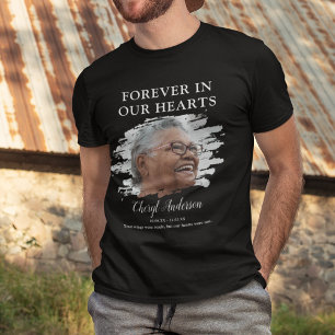 Voor Altijd in Onze Harten Foto-herdenkings-T-sh T-shirt