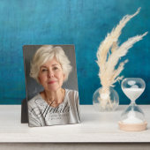 "Voor altijd in onze harten" Foto-herdenkingsmonum Fotoplaat (Zijkant)