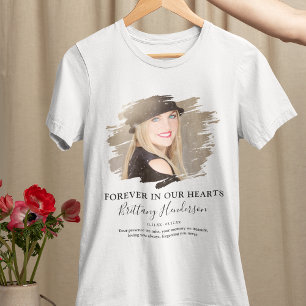 Voor Altijd in Onze Harten Foto-herdenkingsshirt Tri-Blend Shirt