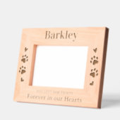 Voor altijd in onze harten Gepersonaliseerde hond  Gegraveerde Lijstjes (Links)