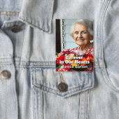 Voor altijd in onze Harten | Herinnering Foto Button (Insitu)