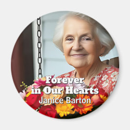 Voor altijd in onze Harten | Herinnering Foto Magneet