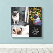 Voor altijd in onze Harten | Huisdier Herdenkingsf Canvas Afdruk (Insitu (Houten vloer))
