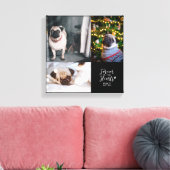 Voor altijd in onze Harten | Huisdier Herdenkingsf Canvas Afdruk (Insitu (Woonkamer))