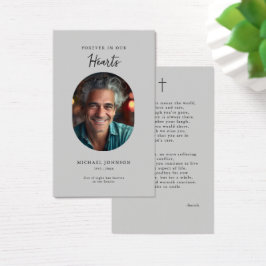 Voor altijd in onze harten Katholieke Begrafenis G Visitekaartje