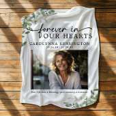 Voor altijd in onze harten Memorial Keepsake Fleece Deken