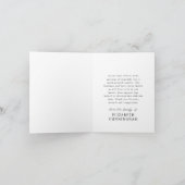 Voor altijd in onze harten Memorial Moderne Foto Bedankkaart (Binnen)