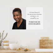 Voor altijd in onze harten Modern monument maatwer Poster (Keuken)