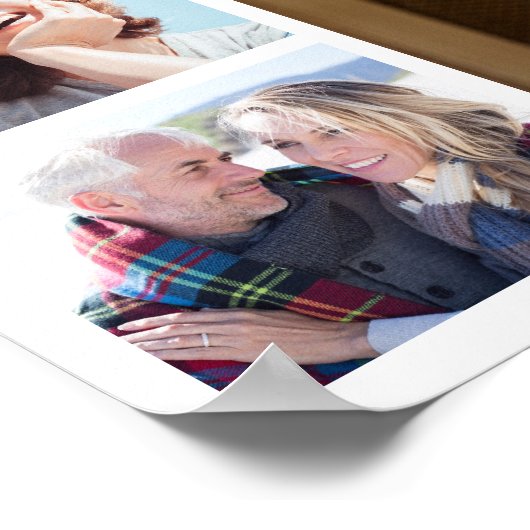 Voor altijd in onze harten multi-foto collage-herd poster (Hoek)