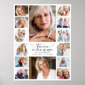 Voor altijd in onze harten Multi-fotocollage-herde Poster (Voorkant)