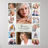 Voor altijd in onze harten Multi Photo Collage Mem Poster (Voorkant)