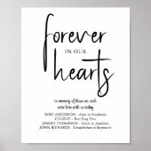 Voor altijd in onze Harten Personaliseer Huwelijk  Poster (Voorkant)