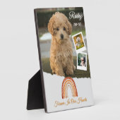 Voor altijd in onze harten Persoonlijk hondenherde Fotoplaat (Zijkant)