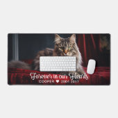 Voor altijd in onze harten Pet Keepsake Foto Bureaumat (Keyboard & Muis)