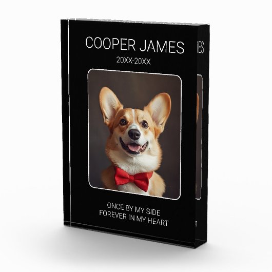Voor altijd in onze harten Pet Loss Memorial Keeps Fotoblokken (Rechts)