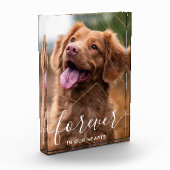 Voor altijd in onze harten Pet Memorial Dog Fotoblokken (Links)