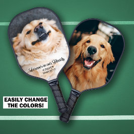 Voor altijd in onze harten Pet Memorial Keepsake F Pickleball Paddle