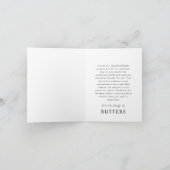 Voor altijd in onze harten Pet Memorial Moderne fo Bedankkaart (Binnen)