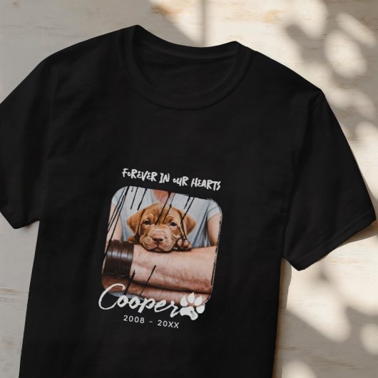 Voor altijd in onze harten Pet's Memorial Grunge F T-shirt