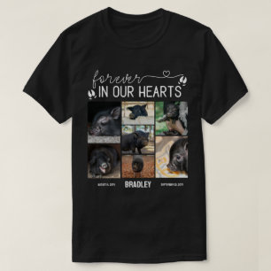 Voor altijd in onze harten Pig Memorial Fotocollag T-shirt