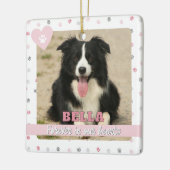 Voor altijd in onze harten Regenboogbrug Huisdierv Keramisch Ornament (Links)