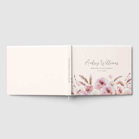 "Voor altijd in onze harten" Waterverf, Gastenboek (Volledig)