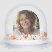 Voor altijd in onze harten Wildflower Memorial Fot Sneeuwbol (Voorkant)