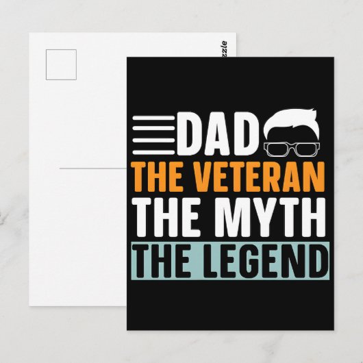 Voor altijd in onze schuld - Happy Veterans Day Briefkaart (Voorkant / Achterkant)