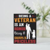 Voor altijd in onze schuld - Happy Veterans Day Briefkaart (Staand voorkant)