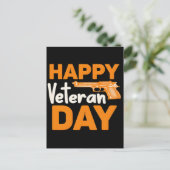 Voor altijd in onze schuld - Happy Veterans Day Briefkaart (Staand voorkant)