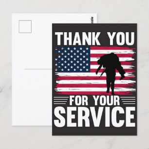 Voor altijd in onze schuld - Happy Veterans Day Briefkaart