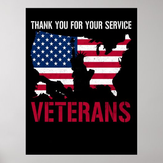 Voor altijd in onze schuld - Happy Veterans Day Poster (Voorkant)