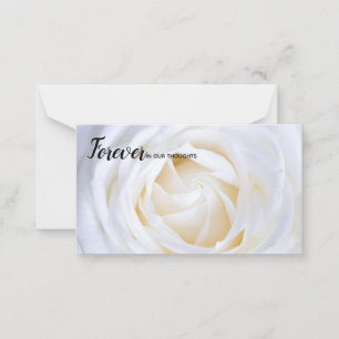 Voor altijd in onze 'Thours florist card' Notitiekaartje