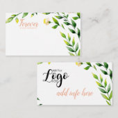 Voor altijd in onze 'Thours florist card' Notitiekaartje (Voorkant / Achterkant)