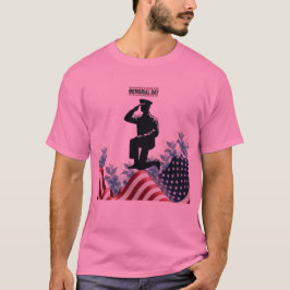 Voor altijd in onze vrijheid roze t-shirt