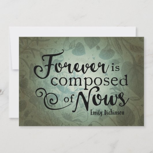 Voor altijd is het samengesteld uit knopen kaart (Voorkant)