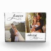 Voor altijd is zijn altijd haar elegante bruiloft fotoblokken (Voorkant)