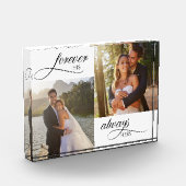 Voor altijd is zijn altijd haar elegante bruiloft fotoblokken (Links)